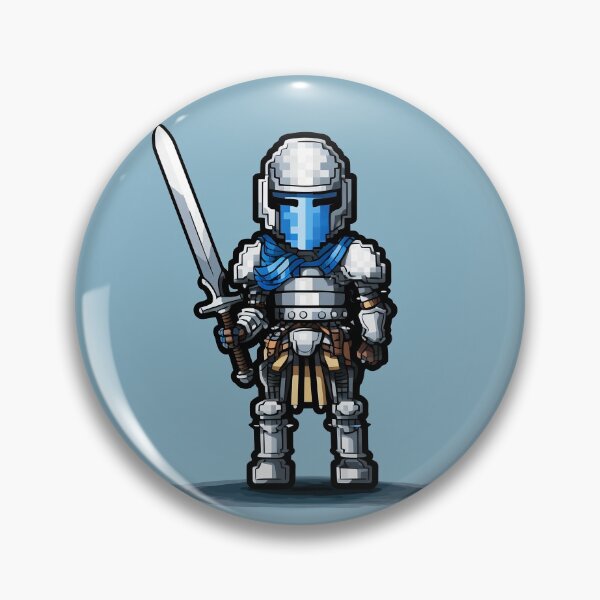 Item preview, 8-bit pixel art Knight designed and sold by CyprianCrafts.