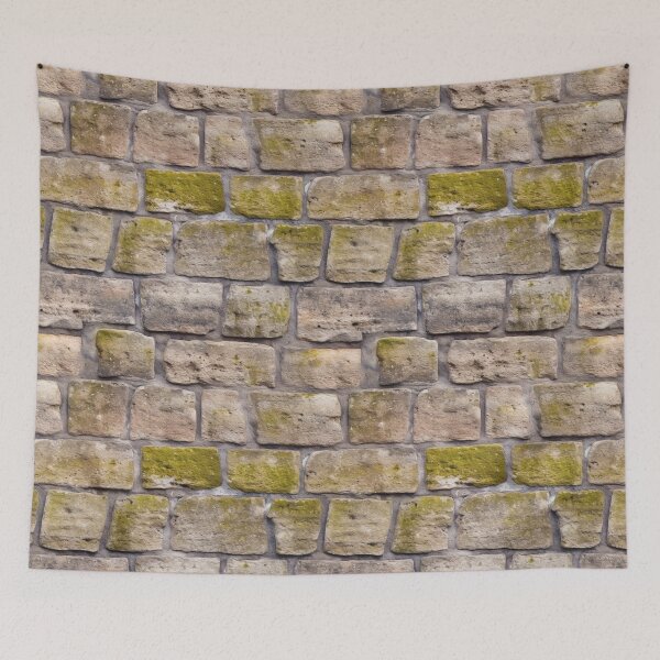 Item preview, Mossy Beige Medieval Brick Wall Texture designed and sold by Sturdust.
