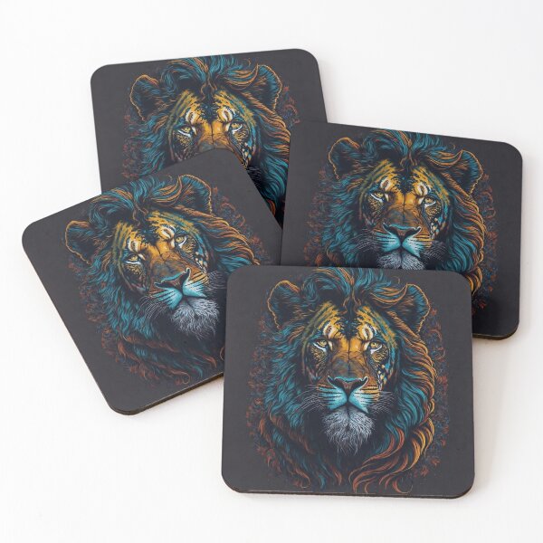 Item preview, Lion artwork in dark colors designed and sold by artbelka.