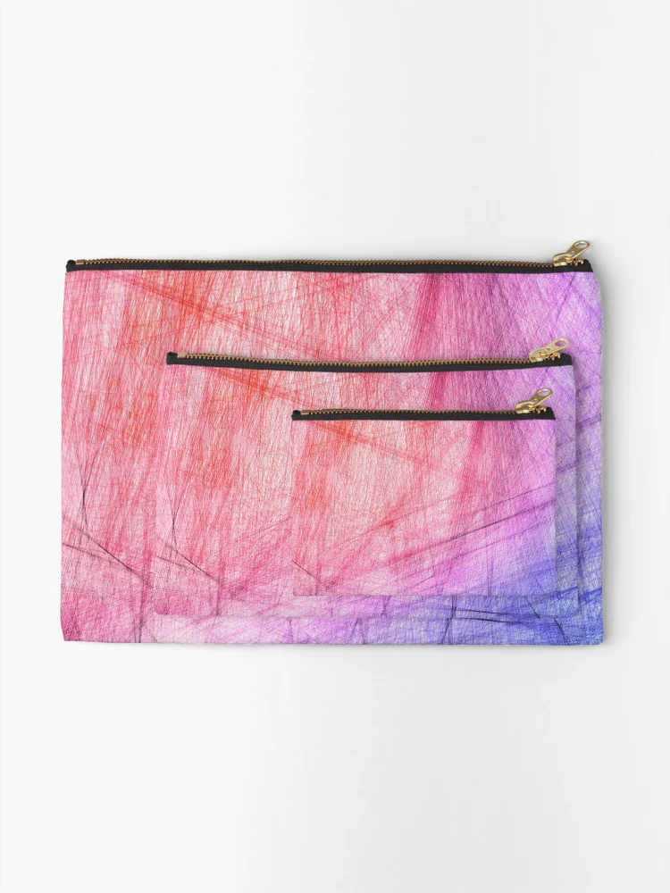 Thumbnail 2 of 4, Zipper Pouch, Blue Red designed and sold by InfinityPattern.