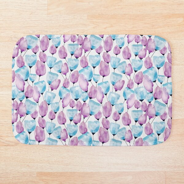 Item preview, Watercolour Poppies in Blue and Purple designed and sold by createdcourage.