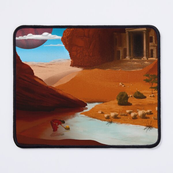 Item preview, Woman near the river in the desert designed and sold by Kacharava-Art.
