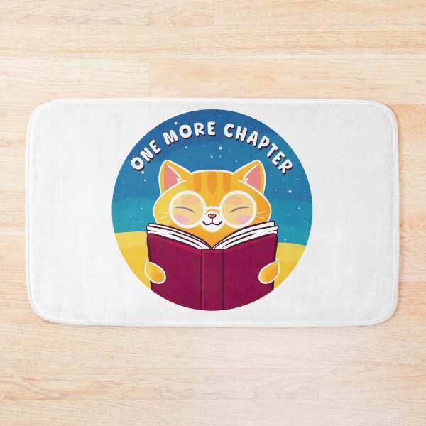 Item preview, One more chapter Cute ginger cat reading a book designed and sold by Yaragold.