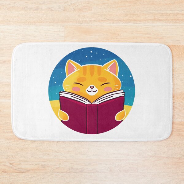 Item preview, Cute ginger cat reading a book designed and sold by Yaragold.