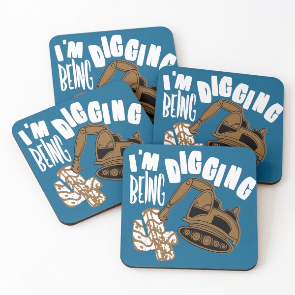 Item preview, Im digging being 4 - 4 years old birthday design  designed and sold by giftfromheart.