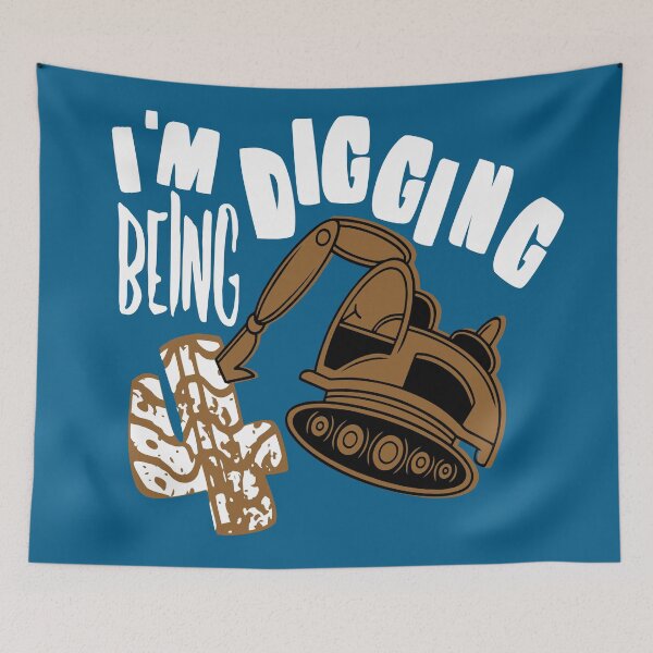 Item preview, Im digging being 4 - 4 years old birthday design  designed and sold by giftfromheart.