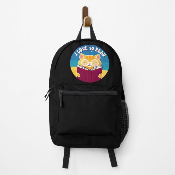 Item preview, I love to read cute ginger cat reading a book designed and sold by Yaragold.