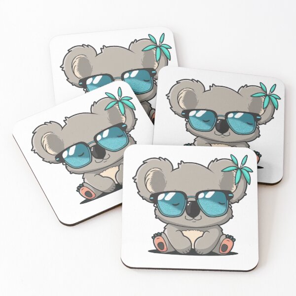 Item preview, This koala is living its best life with a pair of shades and plenty of eucalyptus designed and sold by cafegrafis.