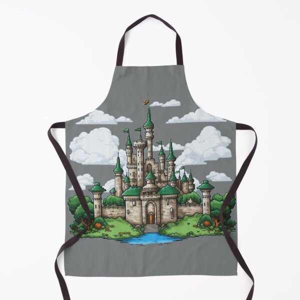 Item preview, 8-bit pixel art Castle designed and sold by CyprianCrafts.