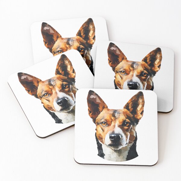 Item preview, Basenji art pixel dog designed and sold by Goodpiece.