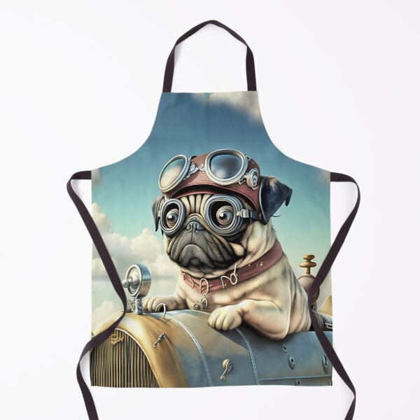 Item preview, Cute Pug Airplane Ace Pilot designed and sold by candiscamera.