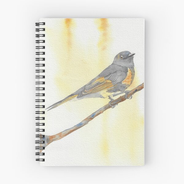 Item preview, American redstart warbler watercolor portrait 2 designed and sold by L'Atelier Oranjade.