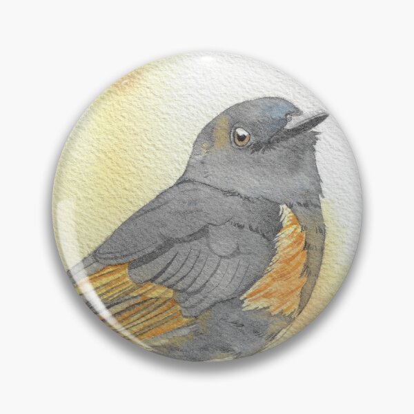 Item preview, American redstart warbler watercolor portrait 2 designed and sold by L'Atelier Oranjade.
