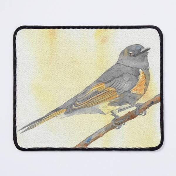 Item preview, American redstart warbler watercolor portrait 2 designed and sold by L'Atelier Oranjade.