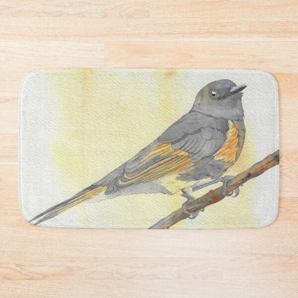 Item preview, American redstart warbler watercolor portrait 2 designed and sold by L'Atelier Oranjade.