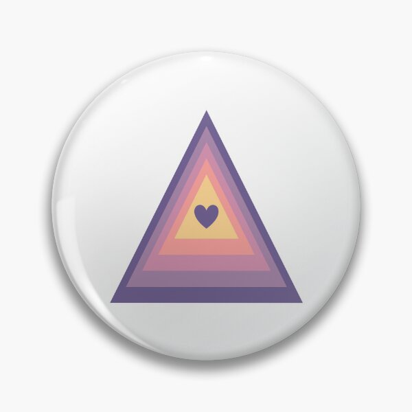 Item preview, Pastel Purple Tones Heart Love Triangle designed and sold by EpicCreation.