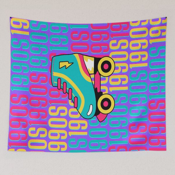 Item preview, 1990s retro design 5 - Purple Background designed and sold by PunjabanJatti.