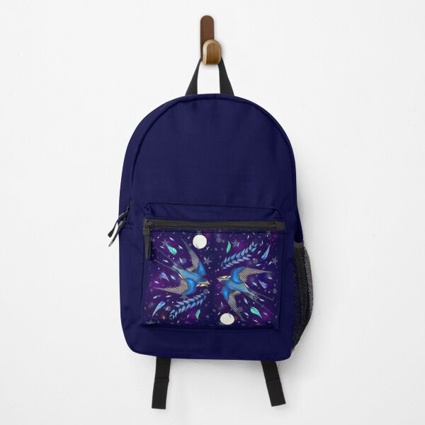 Item preview, Moonlit Swallows in the Stars   designed and sold by nocturne-design.