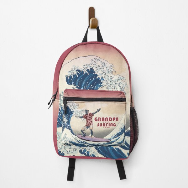 Item preview, Surfer Grandpa Surf Retro Surfing Grandfather Vintage Surfer - RED designed and sold by WERICO-T.
