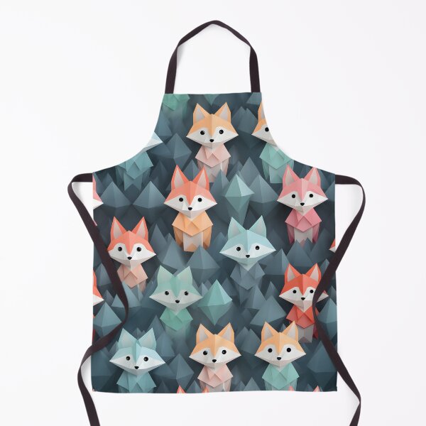 Item preview, Pastel Origami Fox Pattern - Whimsical and Playful Design designed and sold by The Whimsical Homestead.