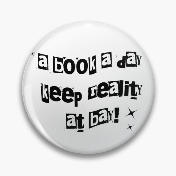 Item preview, A Book A Day Keeps Reality Away Sticker - Newspaper Style designed and sold by BBGIFTSUK.