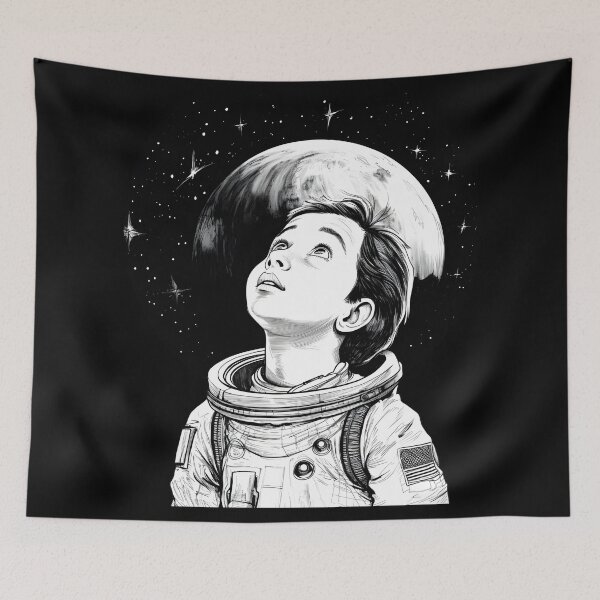 Item preview, Dream Big! | Boy Astronaut Dreaming of a Galaxy Trip designed and sold by 24hSpaceMadness.