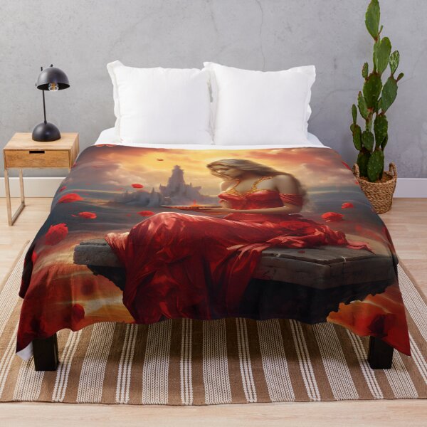 Item preview, Picture "Lady In Red" in the style of an oil painting designed and sold by Pflugart.