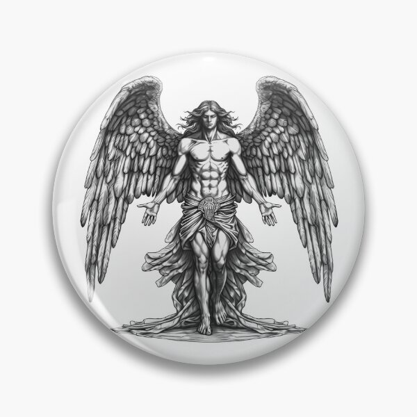 Item preview, Angel black and white designed and sold by AgeOfHeroes.