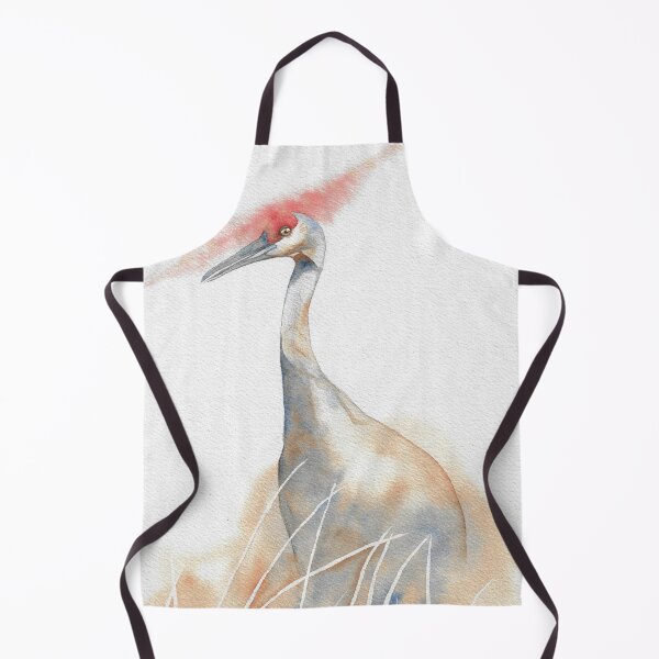Item preview, Sandhill crane (Antigone canadensis) watercolor portrait designed and sold by L'Atelier Oranjade.
