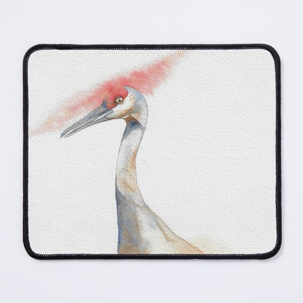Item preview, Sandhill crane (Antigone canadensis) watercolor portrait designed and sold by L'Atelier Oranjade.