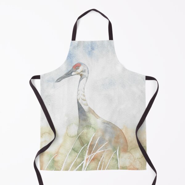 Item preview, Sandhill crane (Antigone canadensis) watercolor portrait 2 designed and sold by L'Atelier Oranjade.