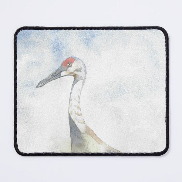 Item preview, Sandhill crane (Antigone canadensis) watercolor portrait 2 designed and sold by L'Atelier Oranjade.