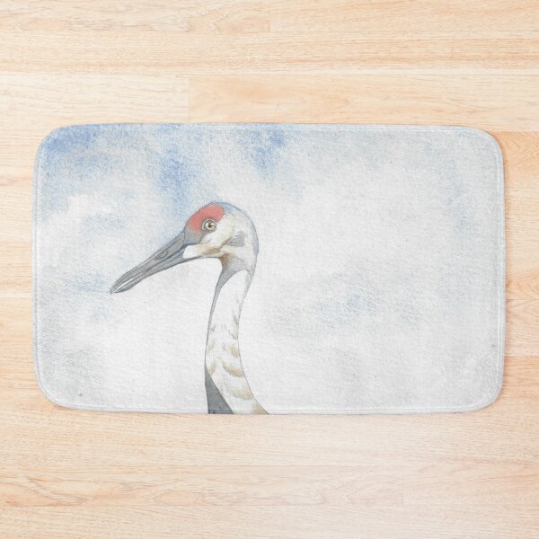 Item preview, Sandhill crane (Antigone canadensis) watercolor portrait 2 designed and sold by L'Atelier Oranjade.