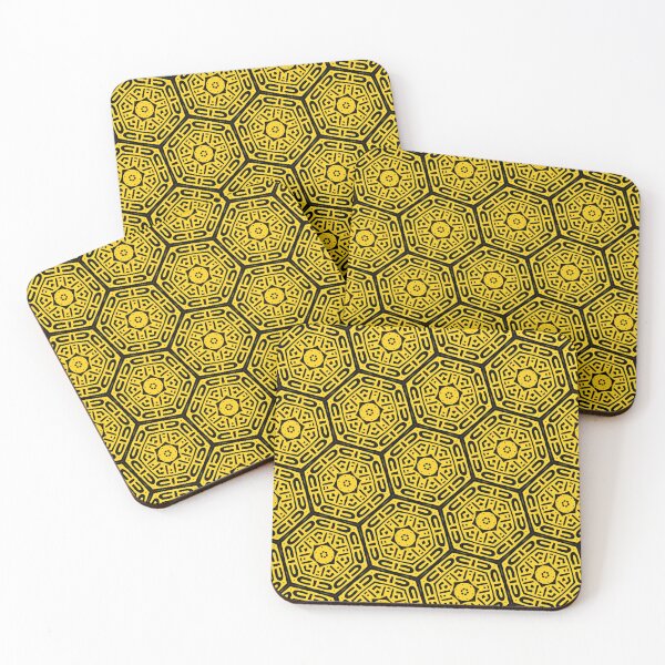 Item preview, black and yellow tribal African pattern designed and sold by chameleon-crook.