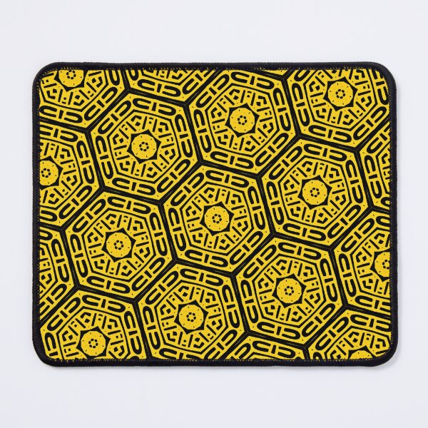 Item preview, black and yellow tribal African pattern designed and sold by chameleon-crook.
