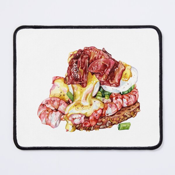 Item preview, Shrimp Eggs Benedict Toast designed and sold by Katariina Purru.