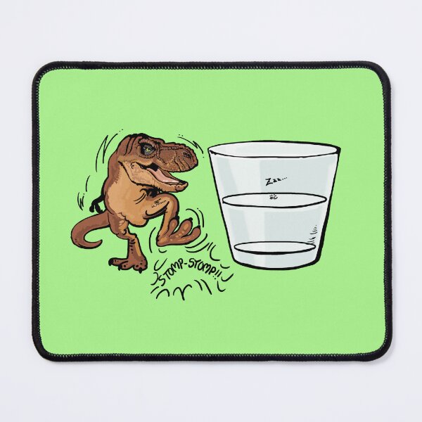 Item preview, T Rex Dino Glass Ripples Drawing designed and sold by AK-Hevonen.