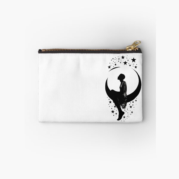 Item preview, Moonlit Dreams | Dreamy Girl Sitting on the Moon designed and sold by 24hSpaceMadness.