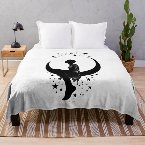 Item preview, Moonlit Dreams | Dreamy Girl Sitting on the Moon designed and sold by 24hSpaceMadness.