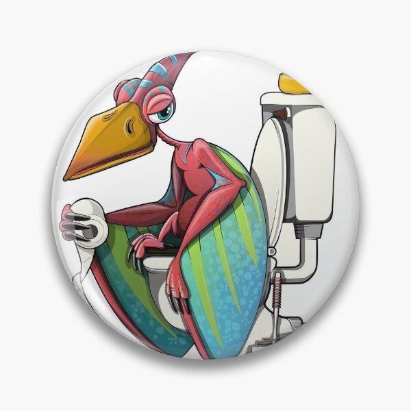 Item preview, A colorful peacock sitting on a toilet bowl looking very cool designed and sold by lmimsshop.