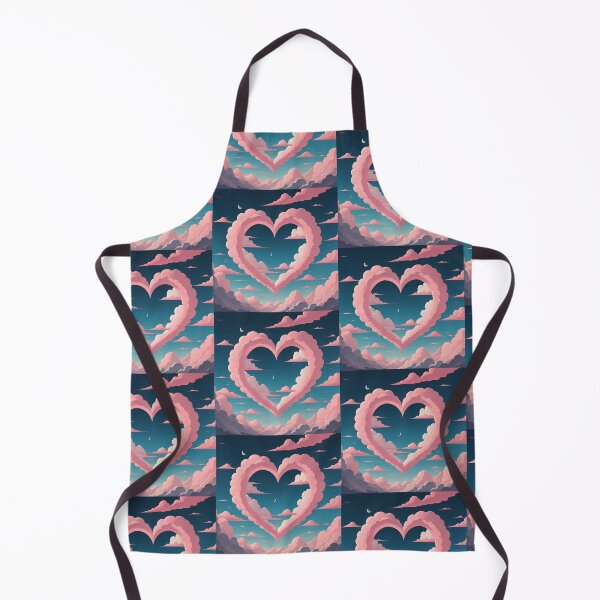 Item preview, Charming Pink Heart with Dreamy Clouds designed and sold by Itsheartshop.