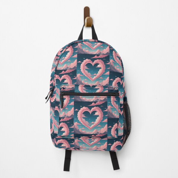Item preview, Charming Pink Heart with Dreamy Clouds designed and sold by Itsheartshop.