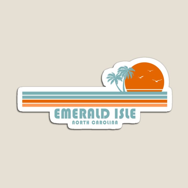 Item preview, Emerald Isle North Carolina Sun Palm Trees designed and sold by Esskay Designs.