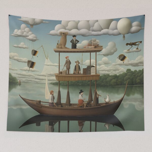 Item preview, Picture "Pontoon" in the style of an oil painting designed and sold by Pflugart.