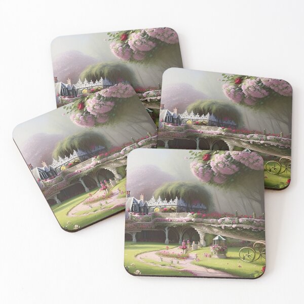 Item preview, A wonderful Flower World Fantasy Garden designed and sold by PixieDustAIArt.