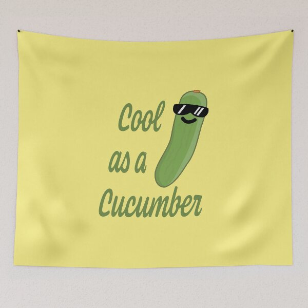 Item preview, Cool as a Cucumber! Cute Cucumber illustration designed and sold by PMCreative.
