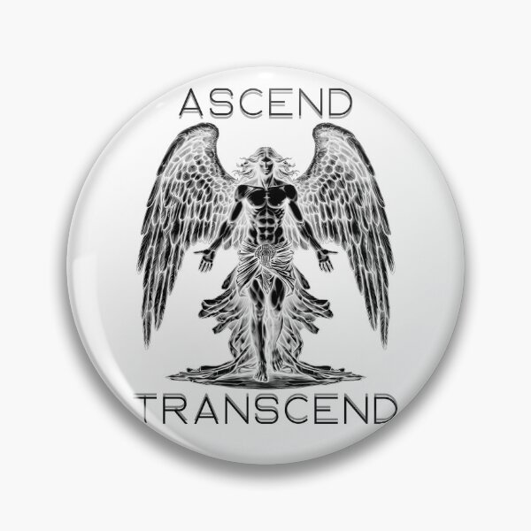 Item preview, Ascend Transcend Mystical Angel black and white designed and sold by AgeOfHeroes.