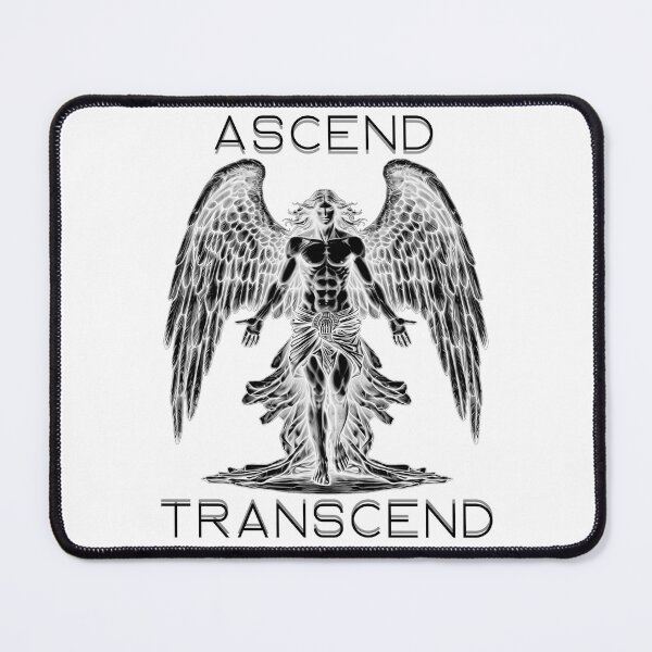 Item preview, Ascend Transcend Mystical Angel black and white designed and sold by AgeOfHeroes.