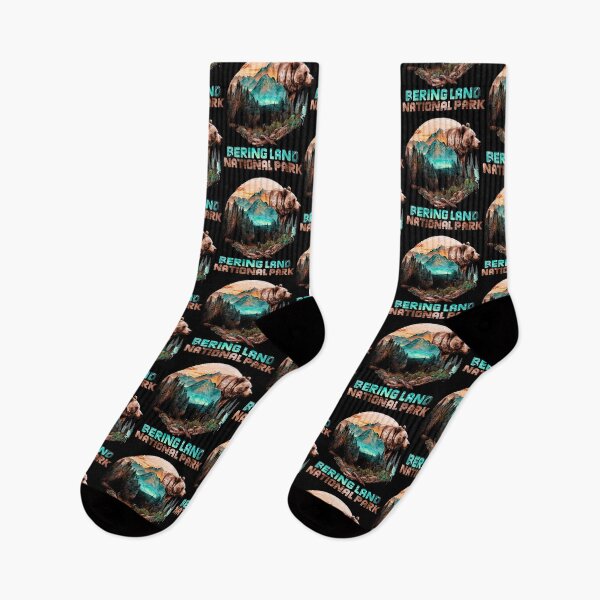 Item preview, Bering Land National Park Alaska Grizzly Bear Mountain Hike designed and sold by Zeus-Studio.