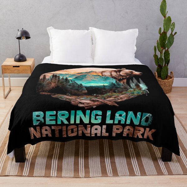 Item preview, Bering Land National Park Alaska Grizzly Bear Mountain Hike designed and sold by Zeus-Studio.